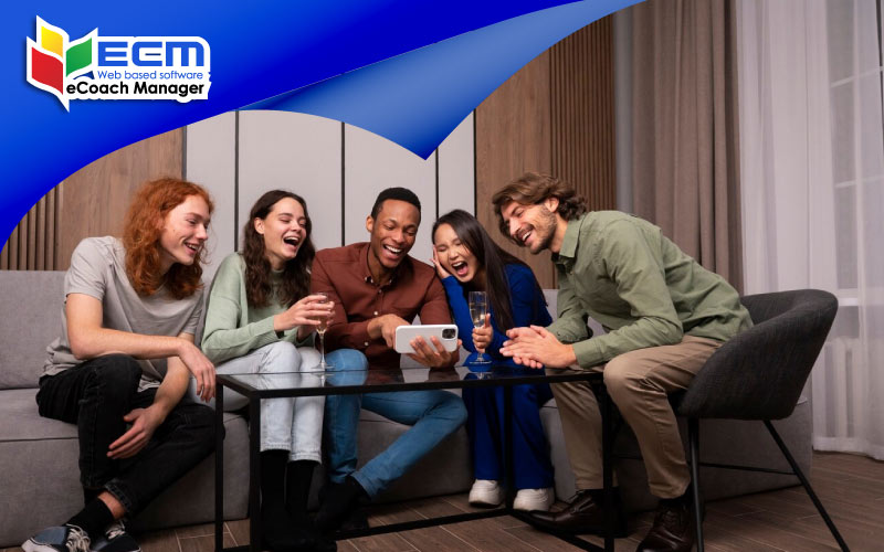 small team of back office employees having fun on their break, efficient hiring, July 2024, UK